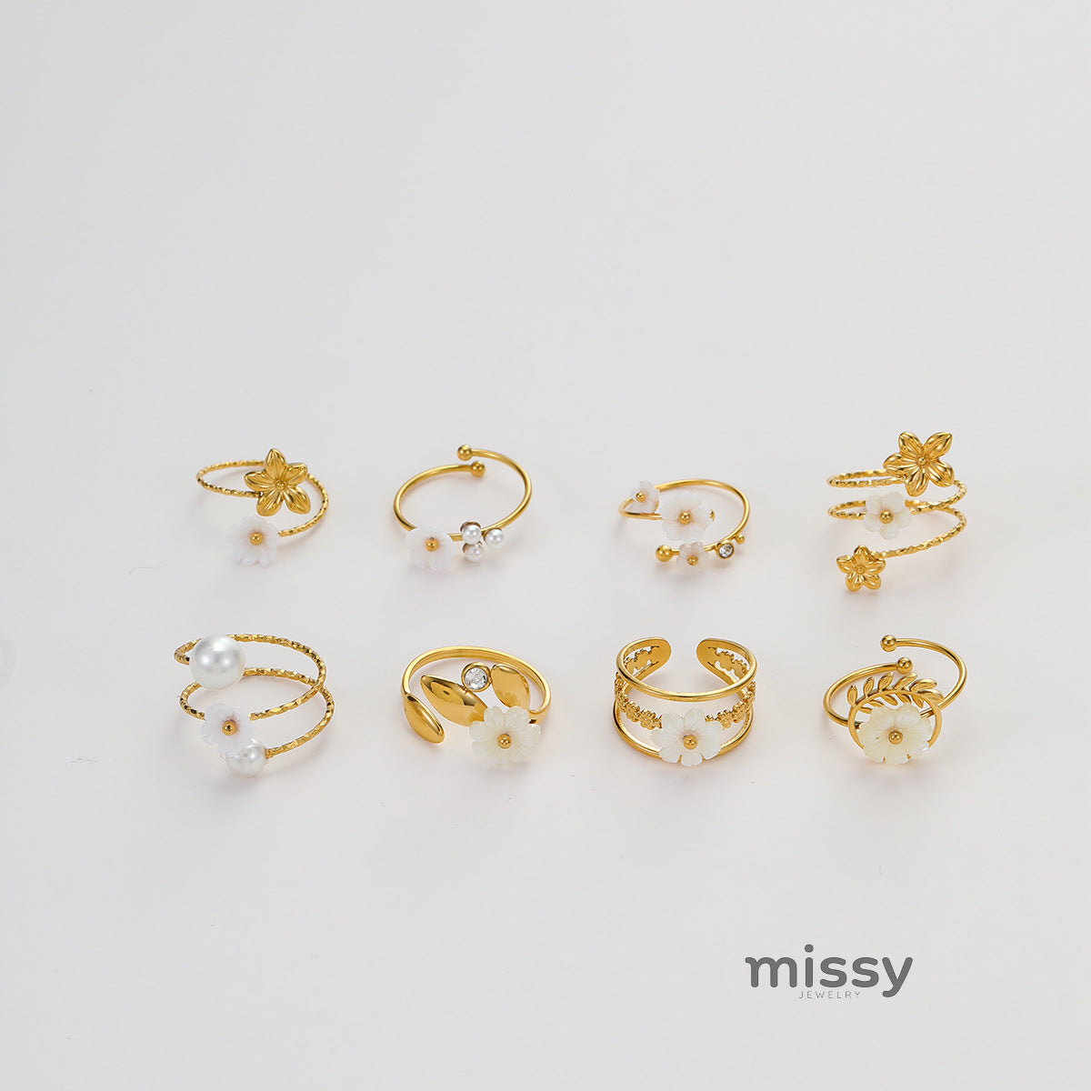 Analucia Floral Pearl Ring [AK4JNCP3]