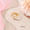 Analucia Floral Pearl Ring [9P7HADQ5]