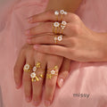 Analucia Floral Pearl Ring [SFGRMJQD]