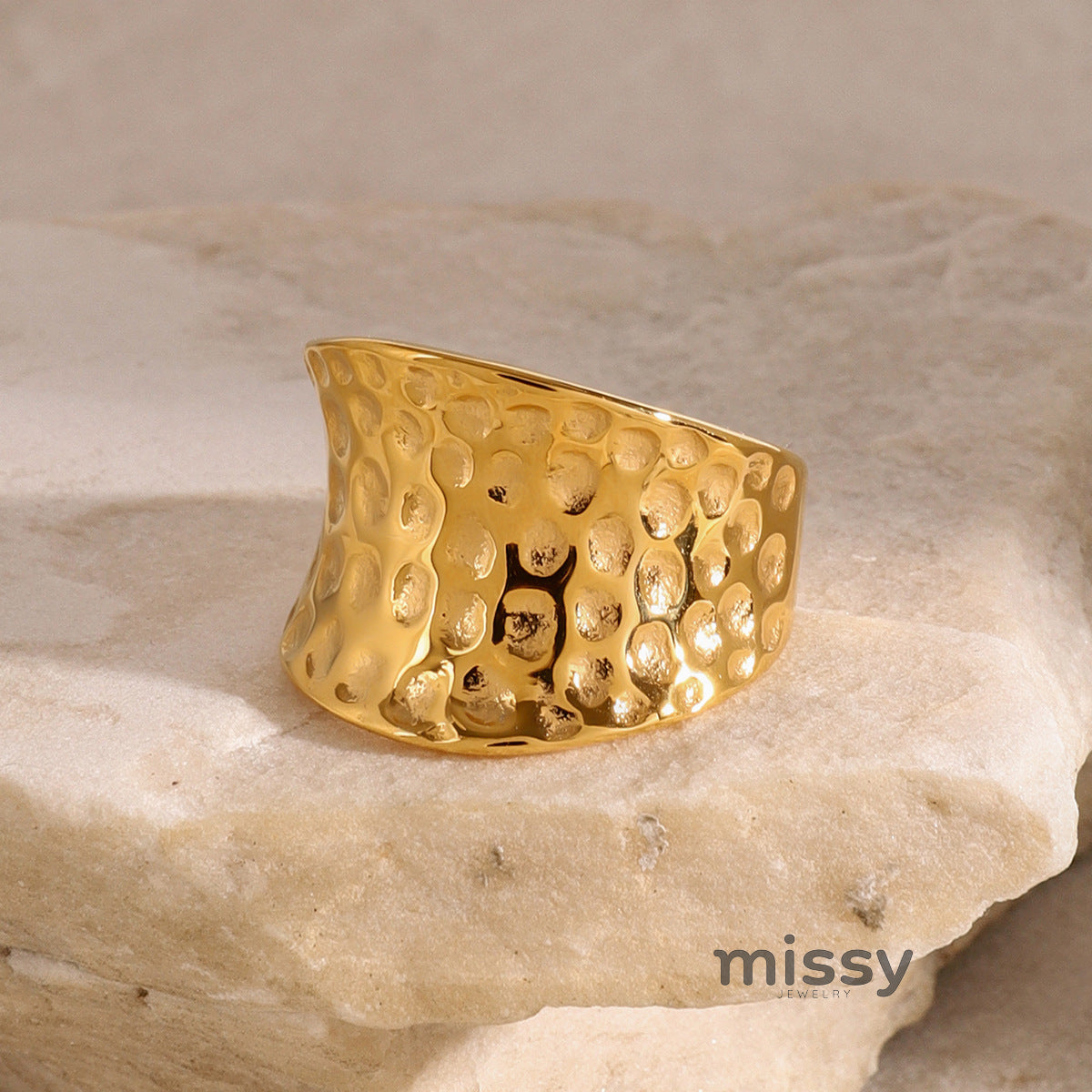 Ananya Hammered Sculptural Ring