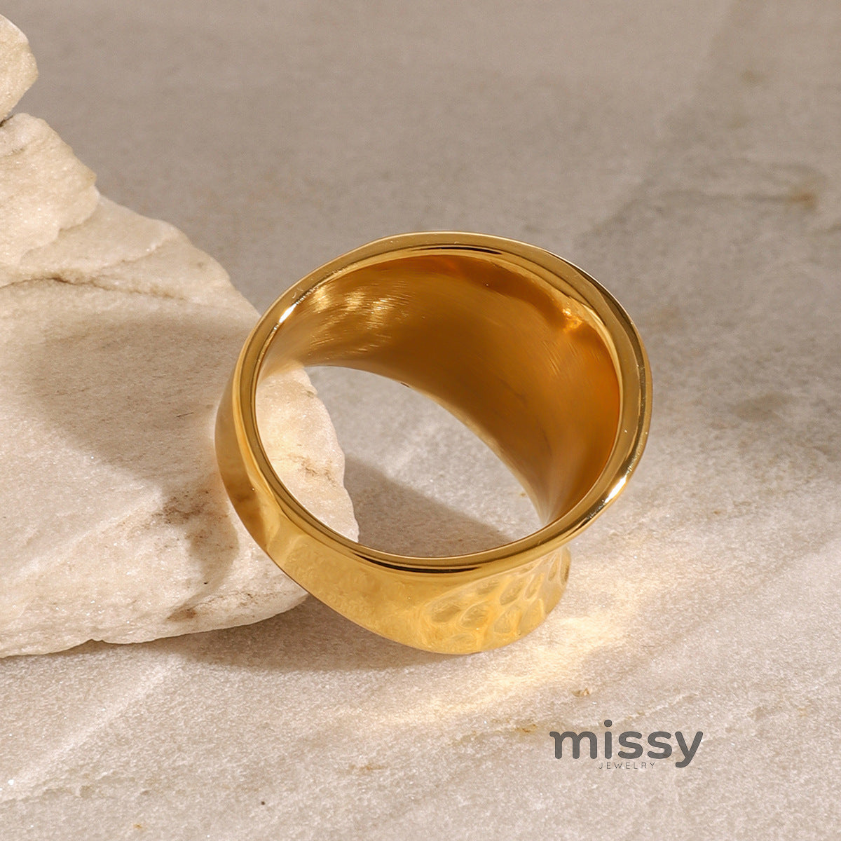 Ananya Hammered Sculptural Ring
