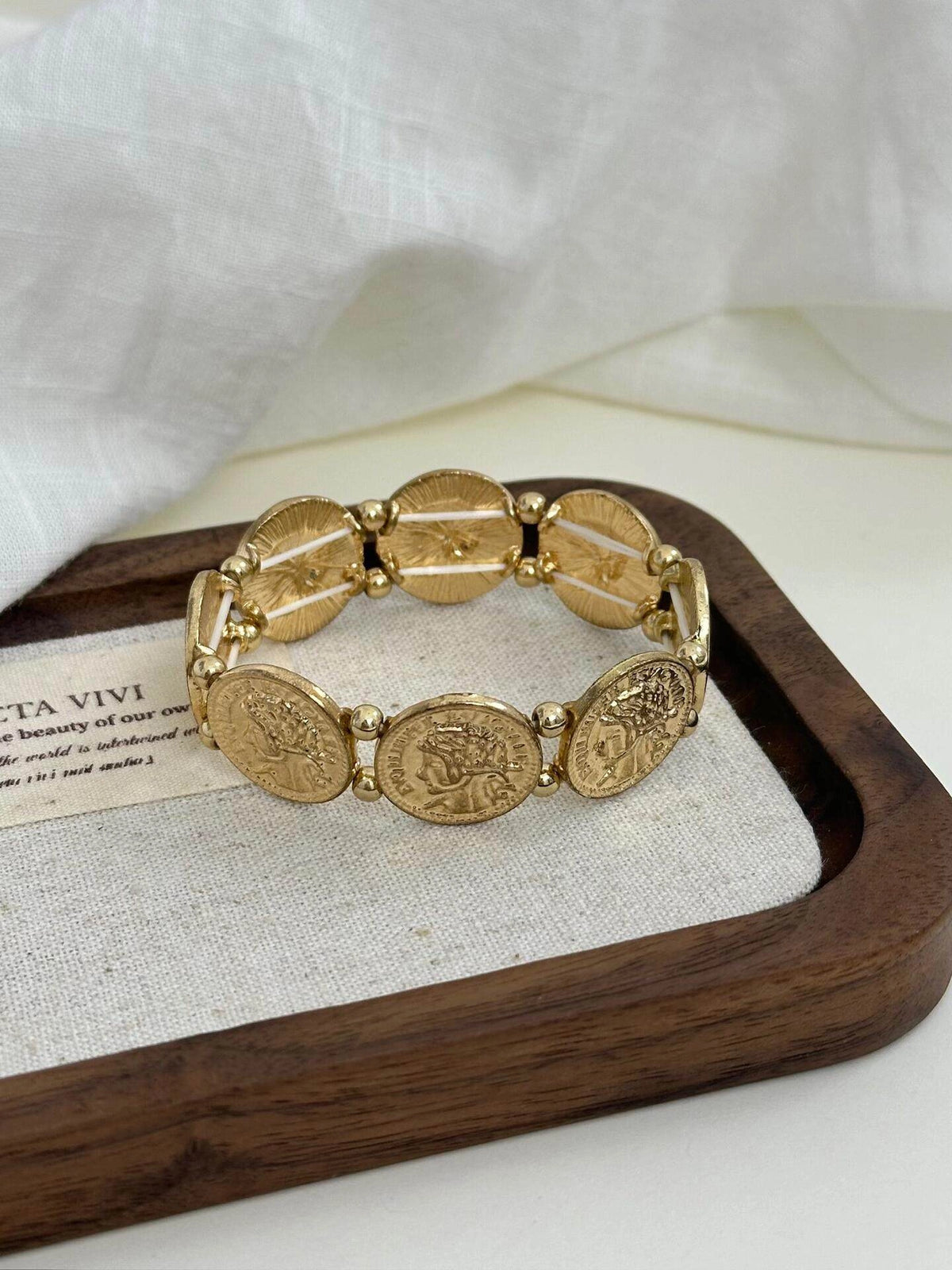 Ancient Coin Charm Bracelet [SZIR7CJC]