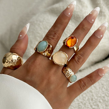 Anela Sculpted Acrylic Ring [4OHBDQRD]
