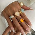 Anela Sculpted Acrylic Ring [TS0BXBS1]