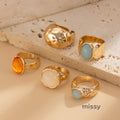 Anela Sculpted Acrylic Ring [SPL0I6CA]