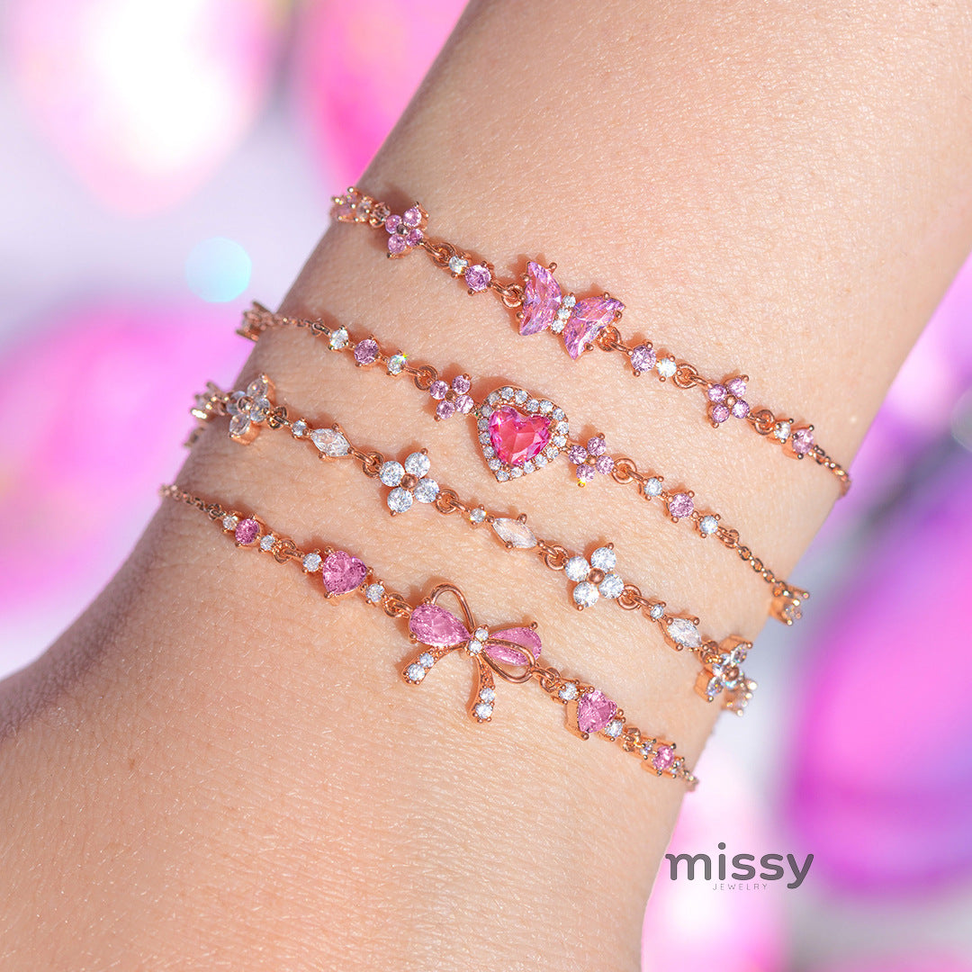 Angelique Dainty Butterfly Zircon Jewelry [1ORA35JR]