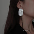 Annagrace Curved Tassel Chain Earrings [C8KV431C]