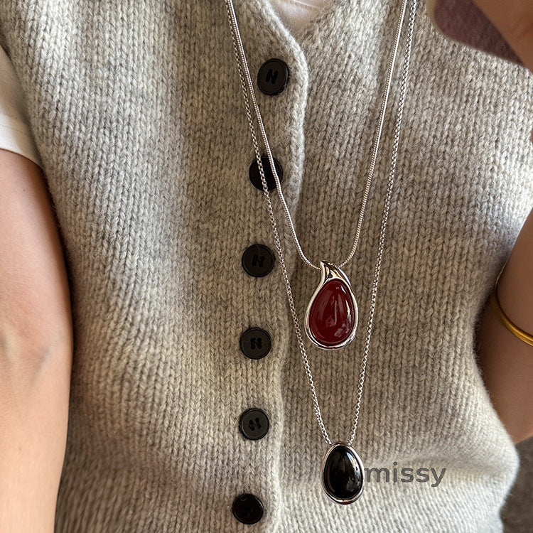 Annaly Agate Drop Necklace [MQJLFJ1R]