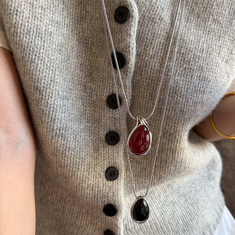 Annaly Agate Drop Necklace [UROWL2M2]