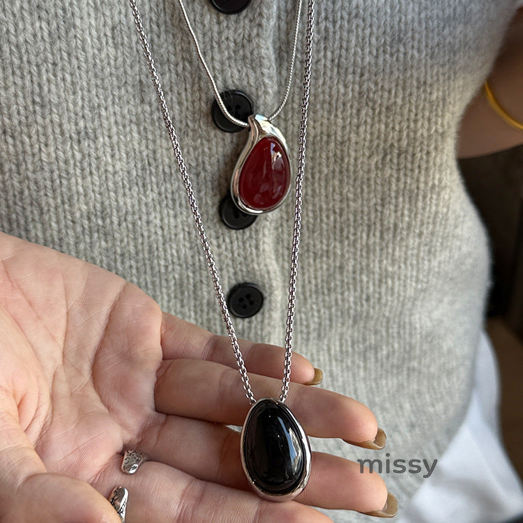 Annaly Agate Drop Necklace [TFGJU9KD]