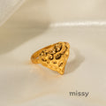 Annaly French Lava Heart Ring