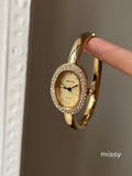 Anorah Diamond Oval Bracelet Watch [ZRDR213R]