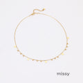 Apryl Delicate Disc Necklace [N8U8E8TP]