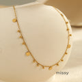 Apryl Delicate Disc Necklace [5C1PU70Q]