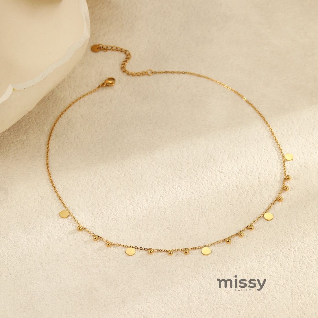 Apryl Delicate Disc Necklace [N1ZXQN4S]