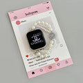 Aquamarine Beaded Apple Watch Band [FHF3C1DV]