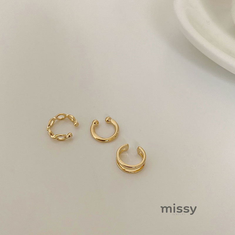 Arabelle Geometric Ear Cuff Set [XE51Q0N0]