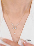 Arantza Pearl Butterfly Tassel Necklace