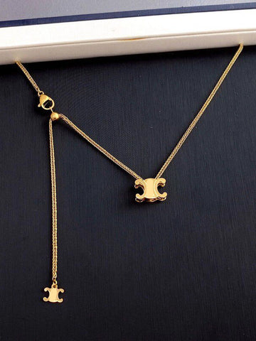 Arc De Triomphe Pendant Necklace [1IZCS12T]