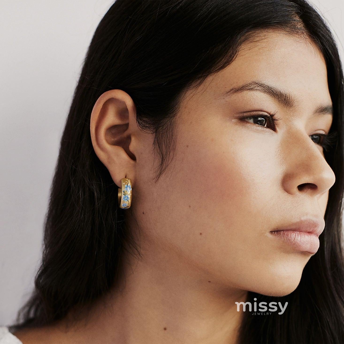 Ariam Botanical Hoop Earrings [2E7GG6P5]
