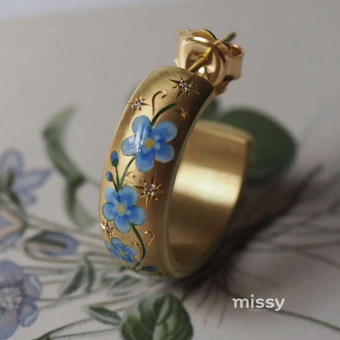 Ariam Botanical Hoop Earrings [44JJVTP9]
