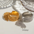 Ariam Titanium Tassel Ring