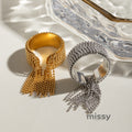 Ariam Titanium Tassel Ring