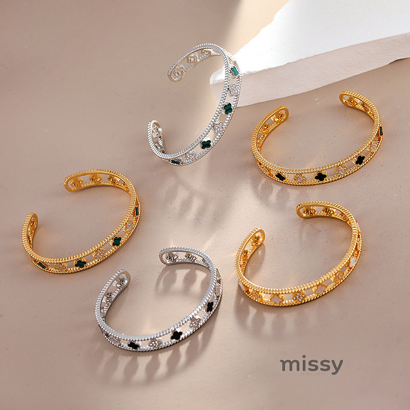 Arianny Sparkling Clover Bracelet [RUTI78LR]