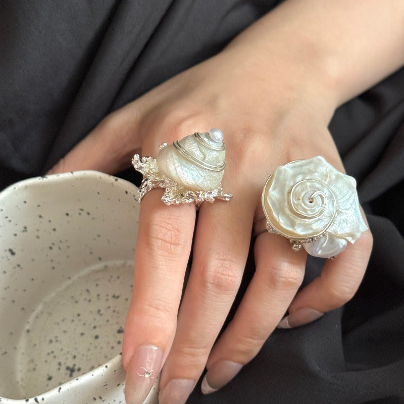 Arlee Bohemian Shell Stacking Ring [V9LLCJTE]