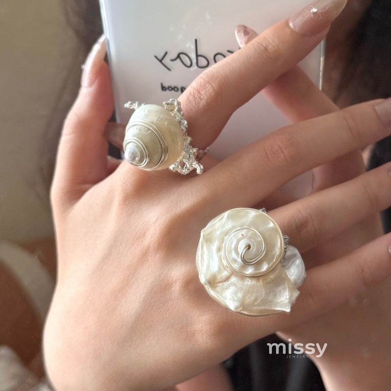 Arlee Bohemian Shell Stacking Ring [I8XBY9ET]