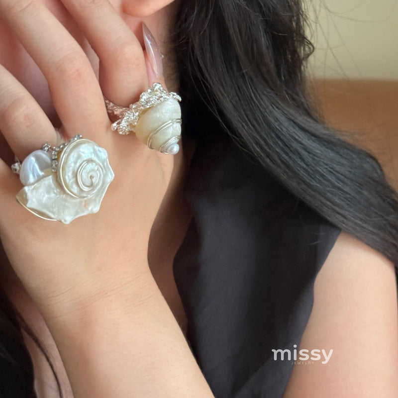 Arlee Bohemian Shell Stacking Ring [I3SAY3PR]