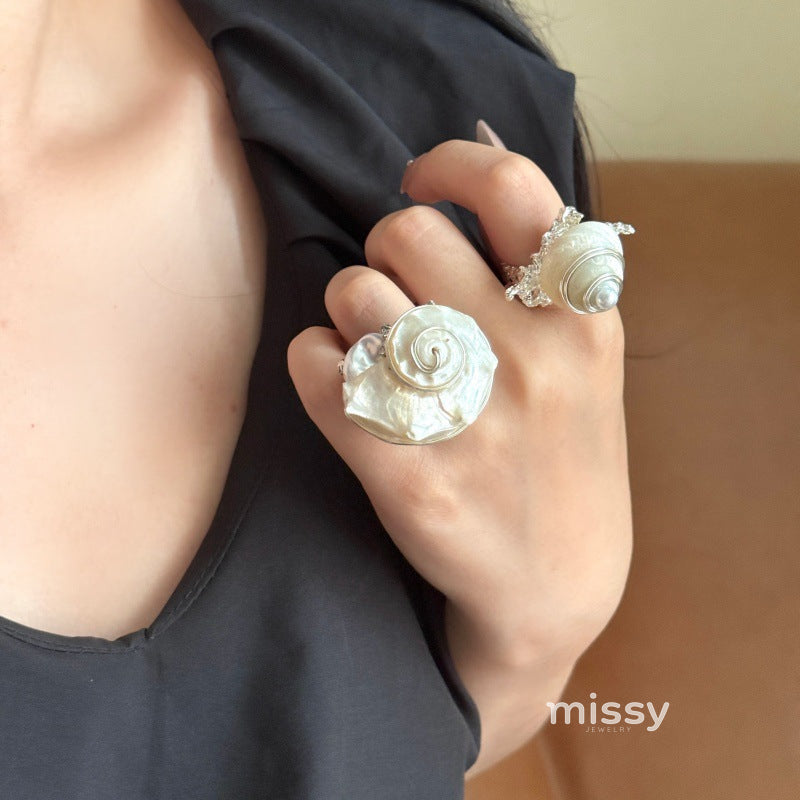 Arlee Bohemian Shell Stacking Ring [V9LLCJTE]
