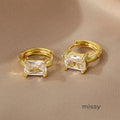Arlo Square Zircon Drop Earrings [EH8UGH52]