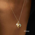 Arlynn Gold Plated Shell Necklace [EC10QJ8N]