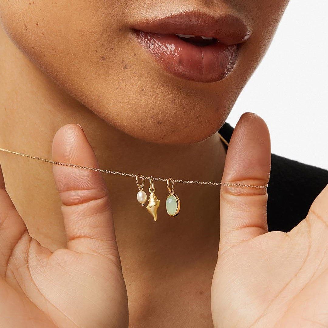 Arlynn Gold Plated Shell Necklace - Conch Necklace [A6UZH5S5]
