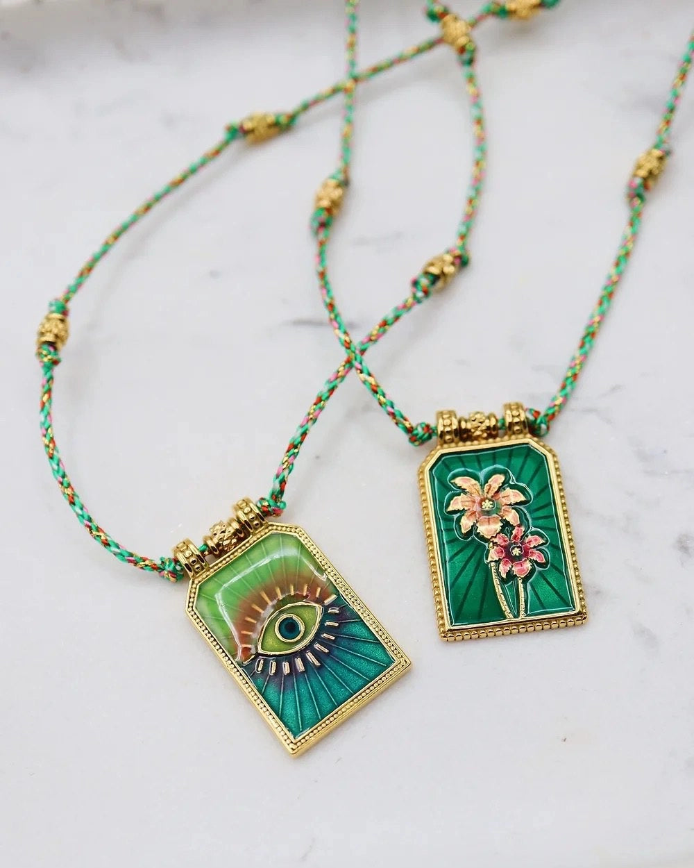 Artistic Tarot Inspired Pendant Necklace [5GNK2TJO]