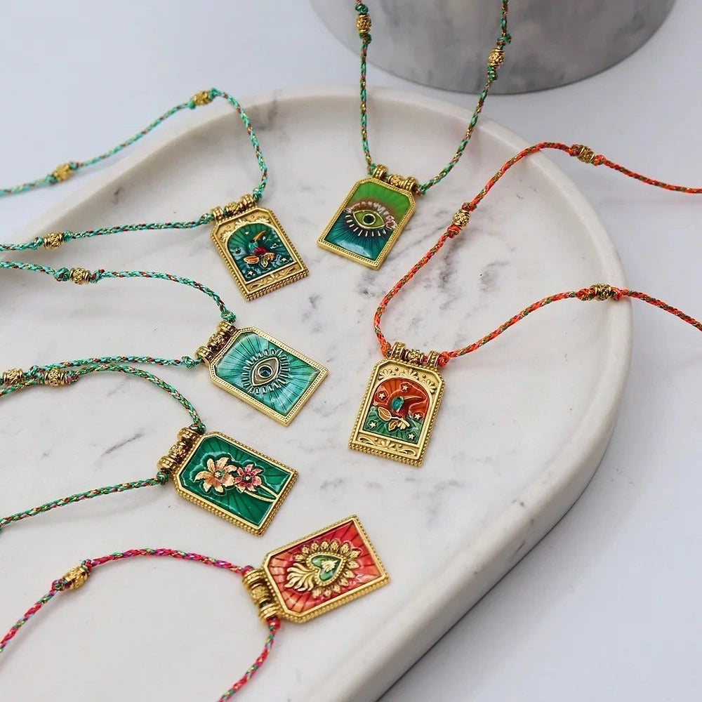 Artistic Tarot Inspired Pendant Necklace [6U1KMRLG]