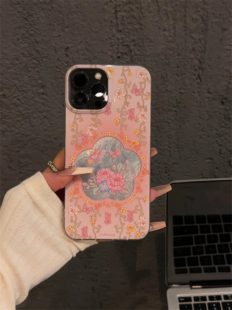 Artistic Vine Peony iPhone Case [1LAUTIPJ]