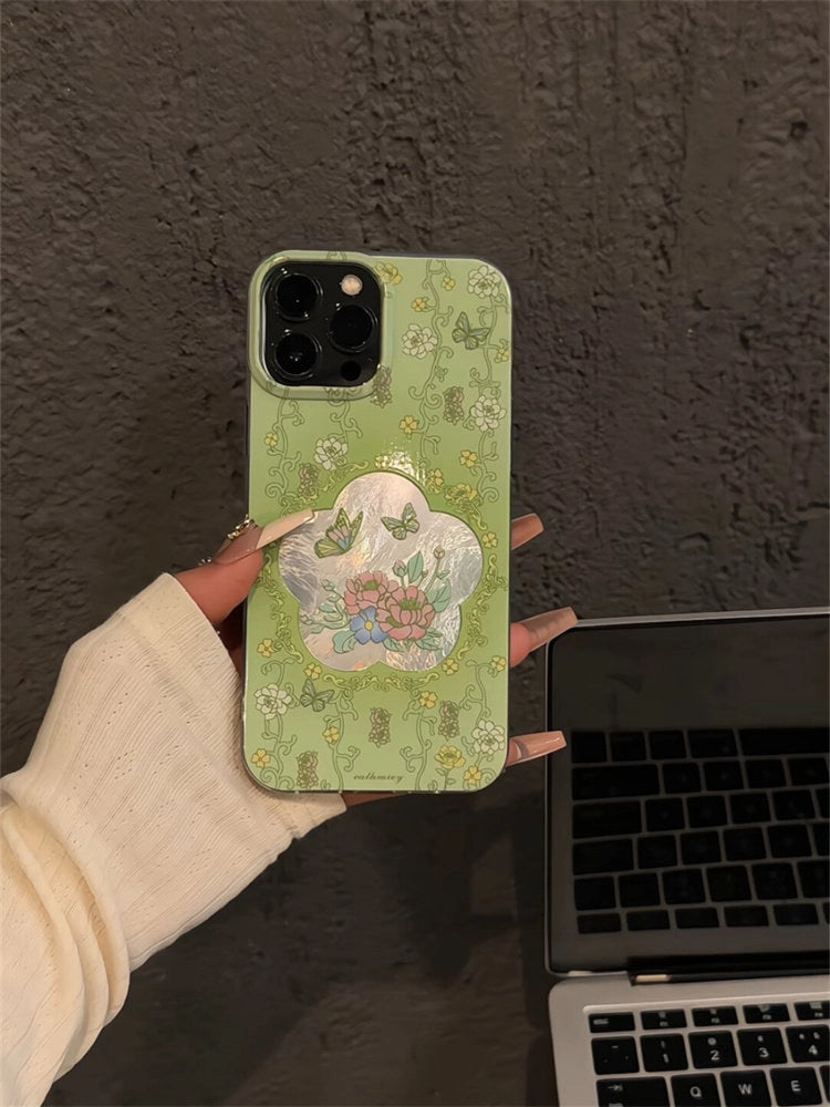 Artistic Vine Peony iPhone Case [SBN9KQDB]