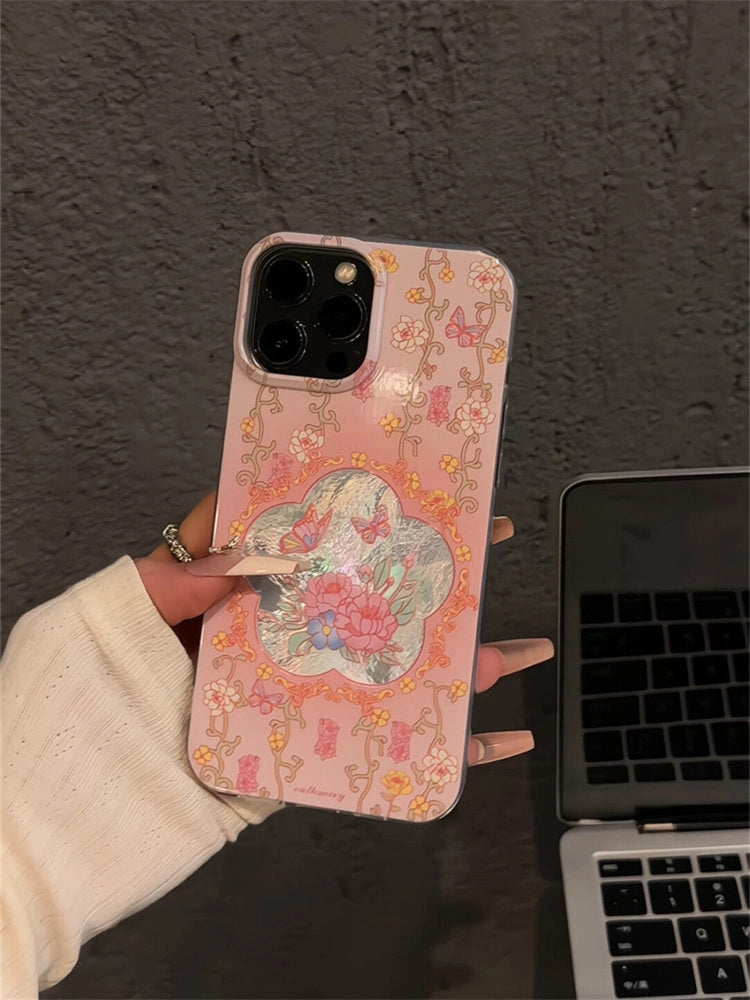 Artistic Vine Peony iPhone Case [LAFWZECO]