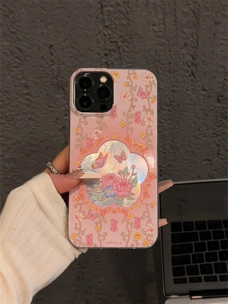 Artistic Vine Peony iPhone Case [KSSM5023]