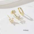 Aryia Floral Butterfly Earrings [T2L7P822]