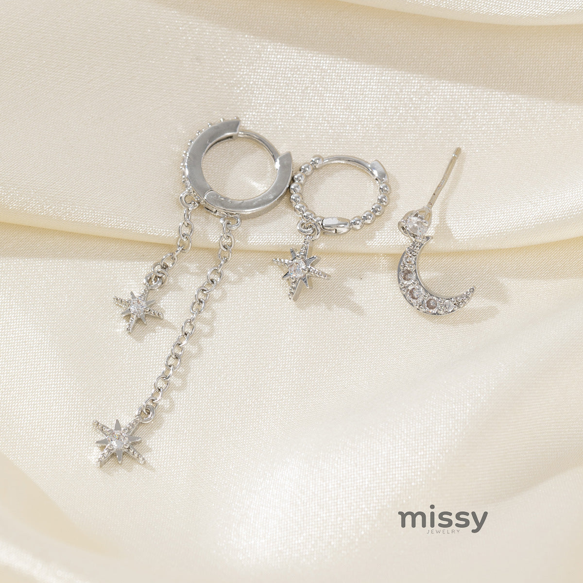 Aryia Floral Butterfly Earrings [FD6RX9M0]