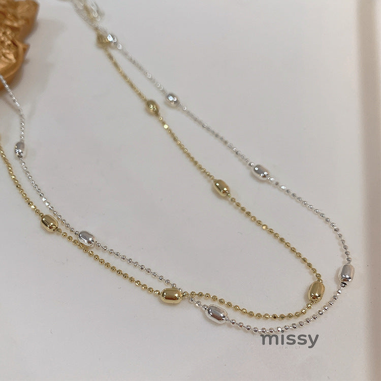 Ashley Olive Bead Chain Necklace [PBGZXF23]
