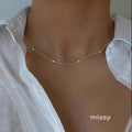 Ashley Olive Bead Chain Necklace [S7O5IXC9]