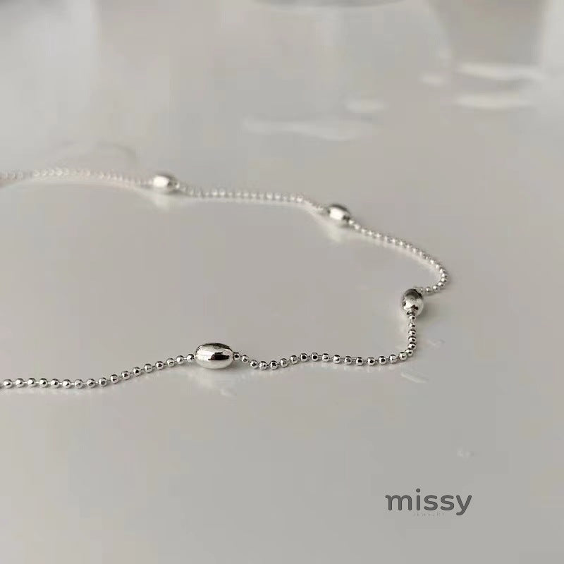 Ashley Olive Bead Chain Necklace [RVFHYIZN]