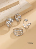 Ashlynn Geometric Ring Set [ALEMFNSU]