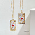 Athena Gilded Tarot Charm Necklace [M71N0YLB]