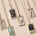 Athena Gilded Tarot Charm Necklace [EV5KSKRH]