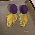 Auri Gilded Leaf Drop Earrings [RCE1WOY3]